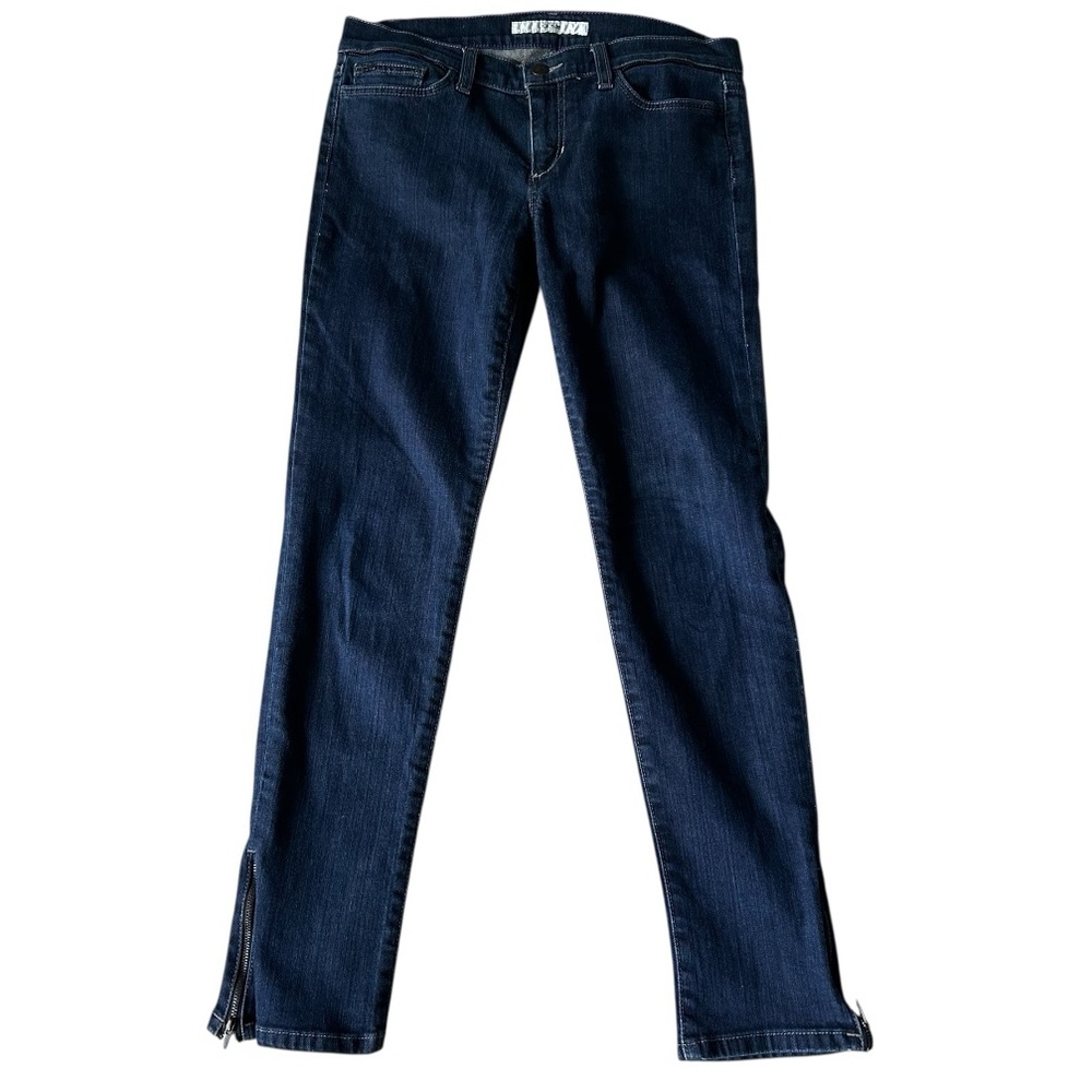 Joe's Jeans Provocateur Low Rise Skinny Moto Jeans Dark Wash Ankle Zip Y2K sz 28